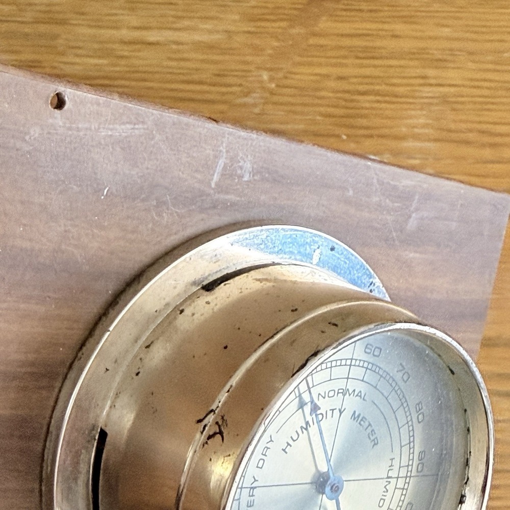 Vintage Springfield Thermometer Hygrometer Wall Mount Weather Station USA - Picture 10 of 10